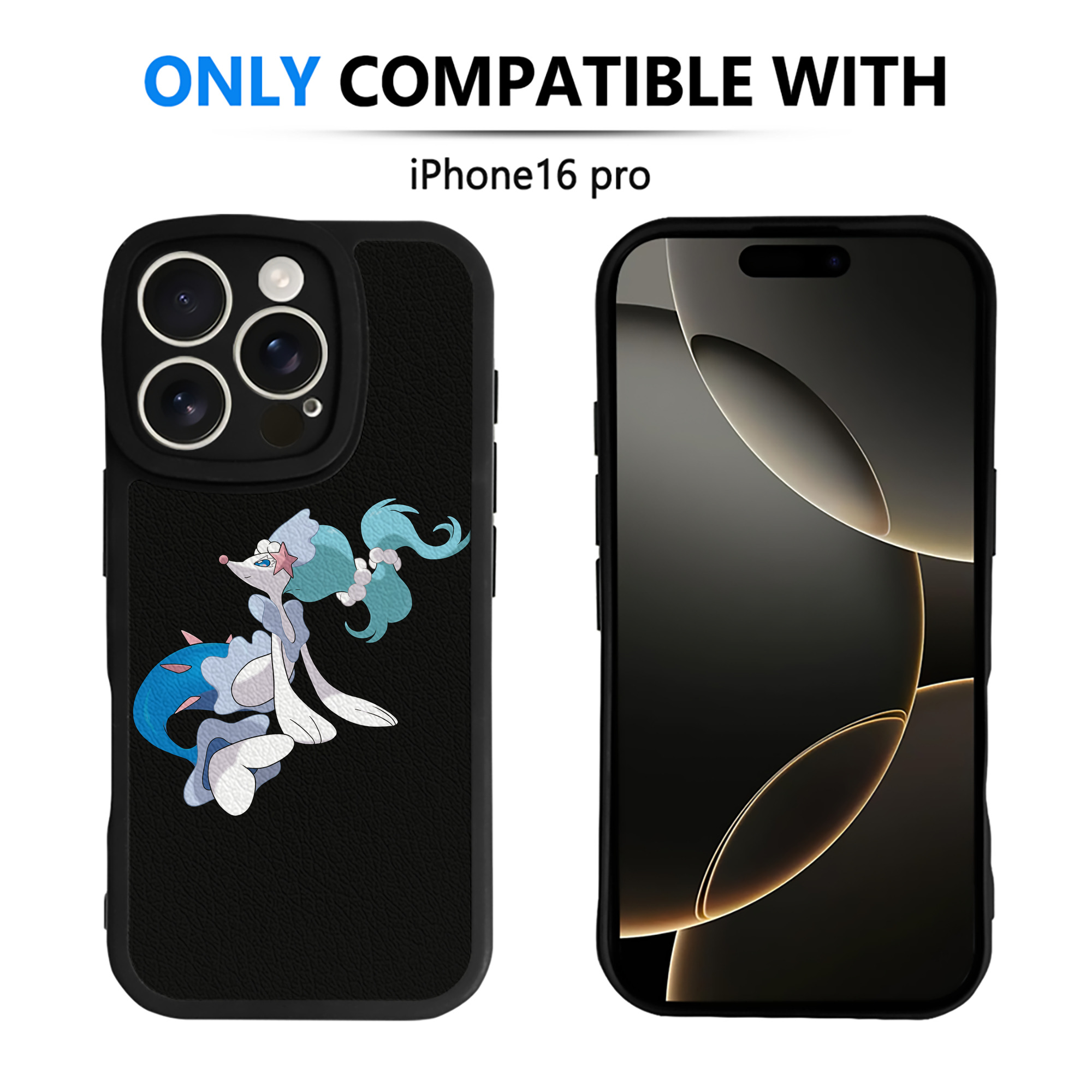 （画像用） ポケットモンスター Pokémon 【iPhone 16シリーズ対応】シリコンスマホケース（レザー調） 材質：シリコン